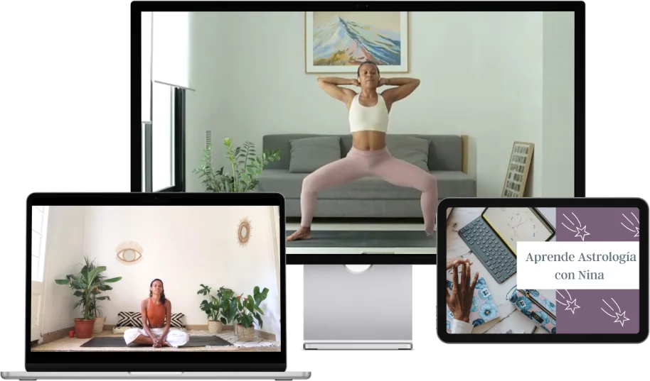 Clases de Nina en YouTube vistas en ordenador, portátil y tablet